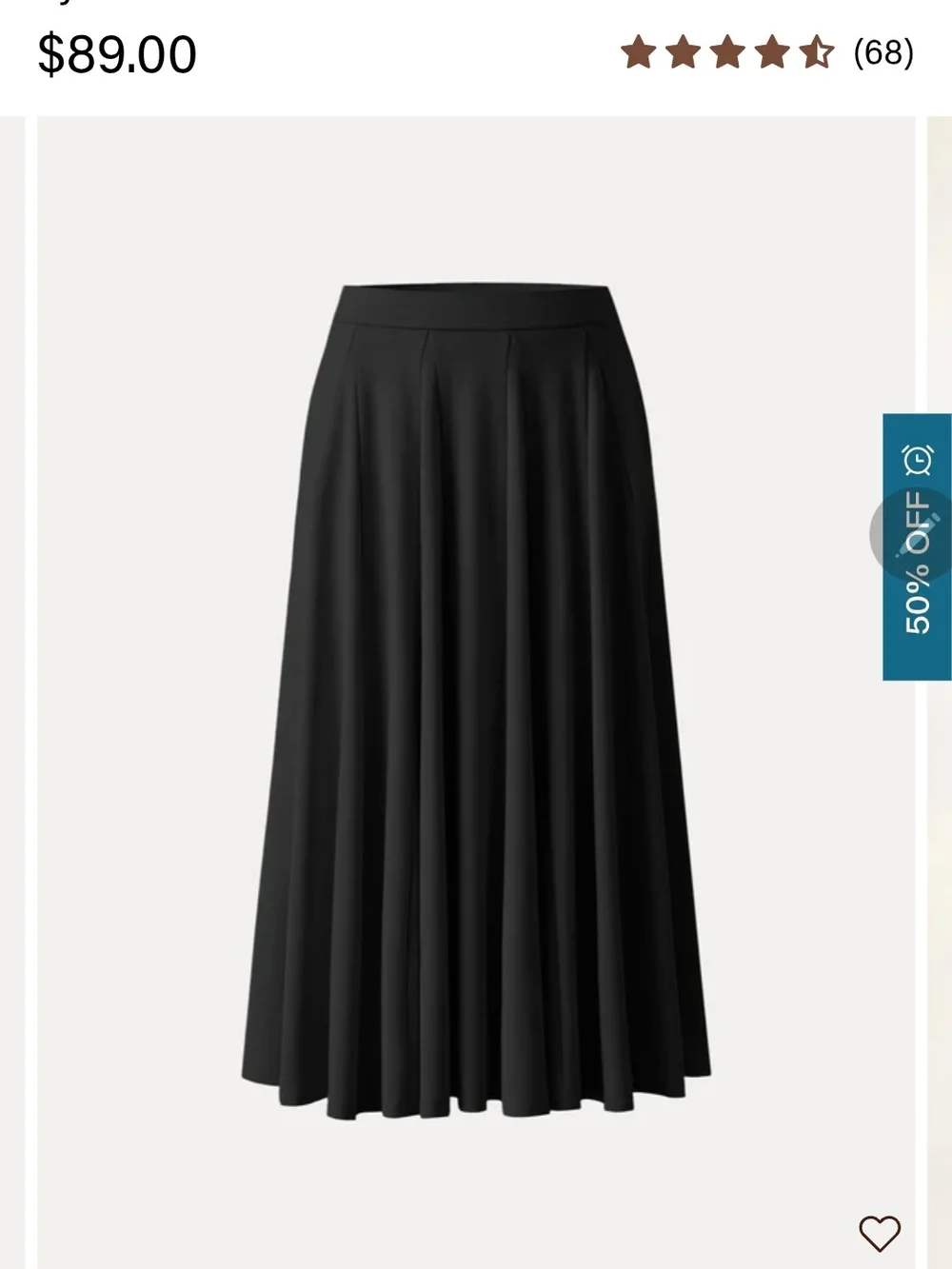 OGLmove Lyocell Blend Volume Skirt with Pockets. Soft, lightweight and flowy